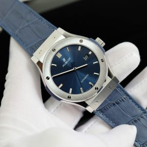 Hublot Classic Fusion Titanium Replica Watches Blue Dial JJF Factory 2024 (7)