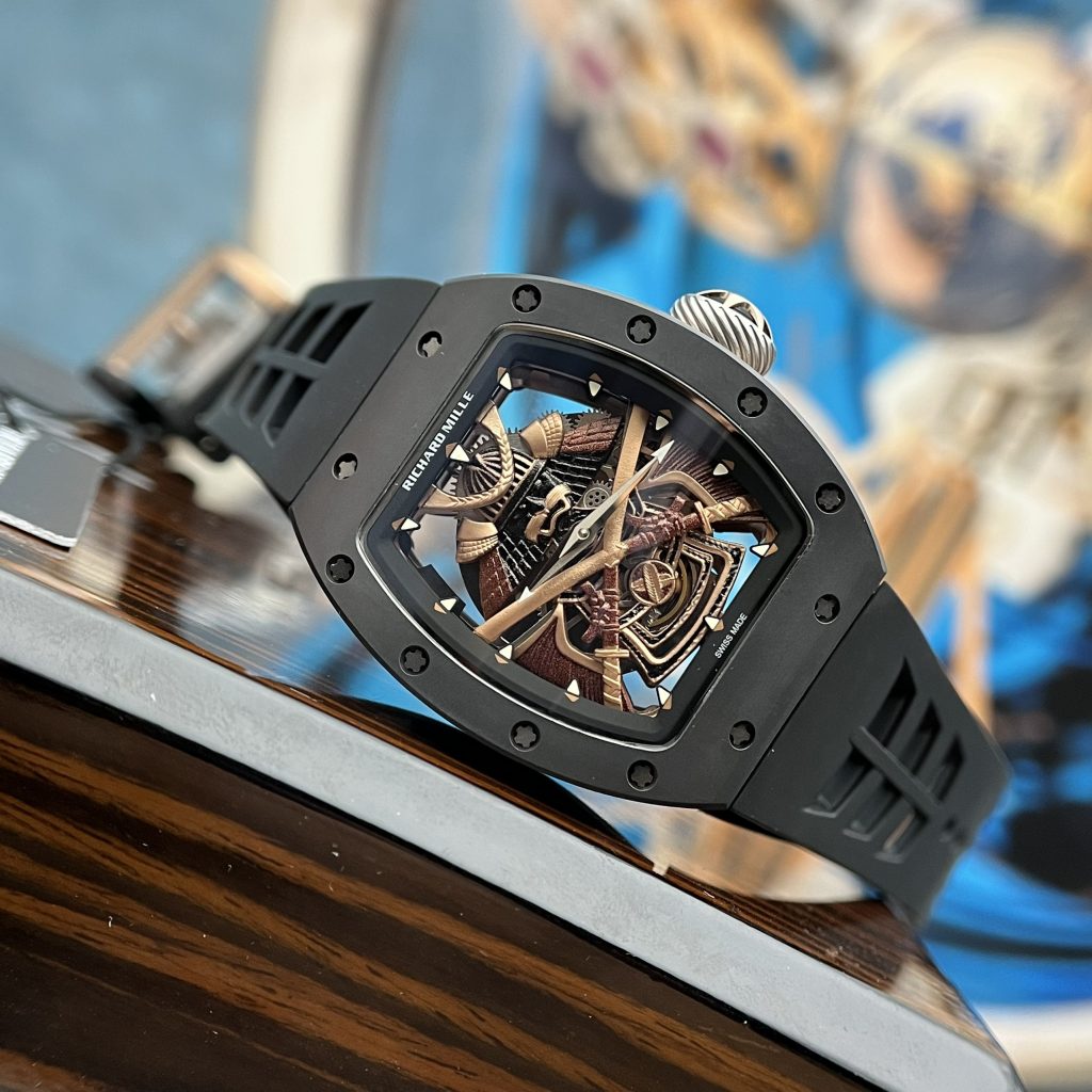 Richard Mille RM47 The Time Of The Samurai Ceramic Black Replica Watch 42.7mm
