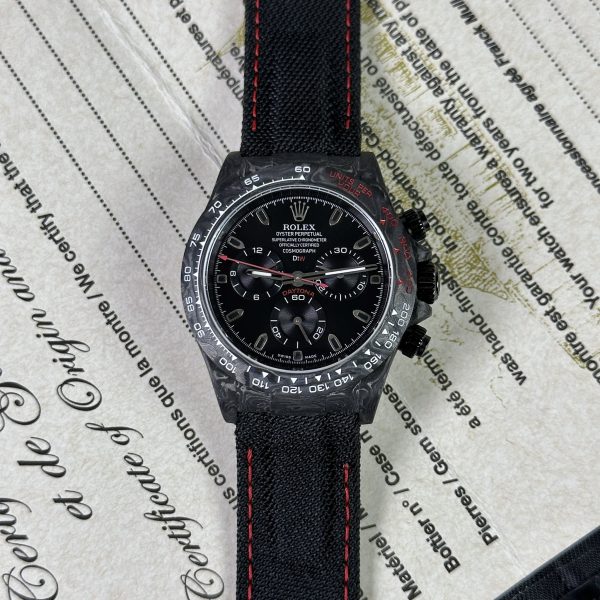Rolex Daytona Diw Carbon Replica Watches Full Carbon 40mm (7)