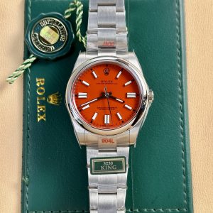 Rolex Oyster Perpetual 124300 Replica Watch Red Dial King Factory 41mm (1)