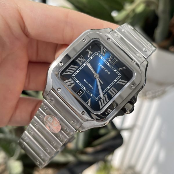 Cartier Santos WSSA0013 Replica Watches Best Quality Blue BVF (9)