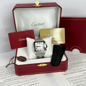 Cartier Santos WSSA0018 Replica Watches White Dial BV Factory (3)