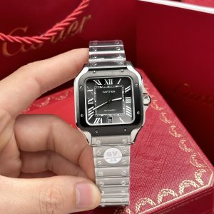 Cartier Santos WSSA0037 Replica Watches Gray Dial BV Factory 39 (1)