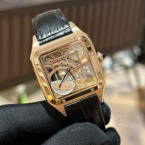 Cartier Santos de Cartier Replica Watches Rose Gold (2)