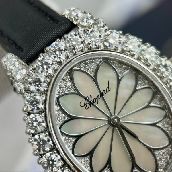 Chopard Happy Sport Replica Watches Custom Moissanite Diamonds 34mm (1)