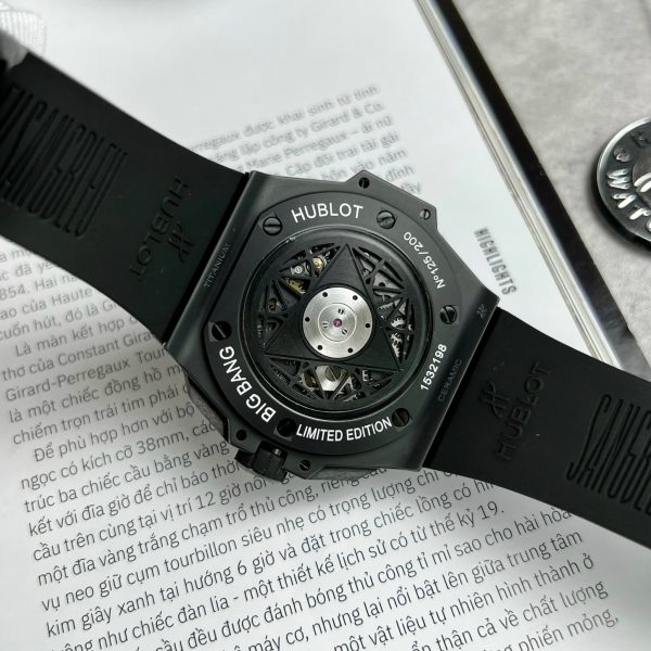 Hublot Big Bang Sang Bleu II Ceramic Black Replica Watches 45mm (8)