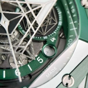 Hublot Big Bang Sang Bleu II Green Ceramic Replica Watches BBF (10)