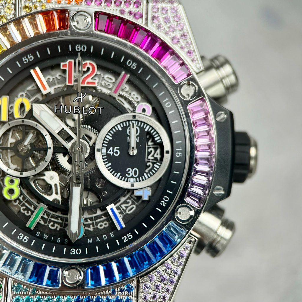 Hublot Big Bang Unico Rainbow Titanium Replica Watches BBF 42mm (5)