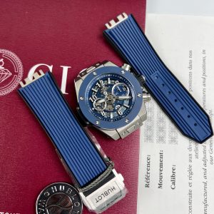 Hublot Big Bang Unico Replica Watches Titanium Blue Demi BBF 44mm (1)