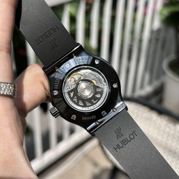 Hublot Classic Fusion Ceramic Replica Watches Carbon Black Dial JJZ 42mm (1)