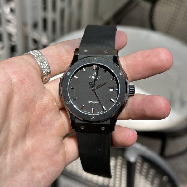 Hublot Classic Fusion Ceramic Replica Watches Rubber Strap JJZ 42mm (1)