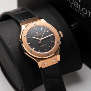 Hublot Classic Fusion King Gold Black Replica Watches JJF Factory (3)