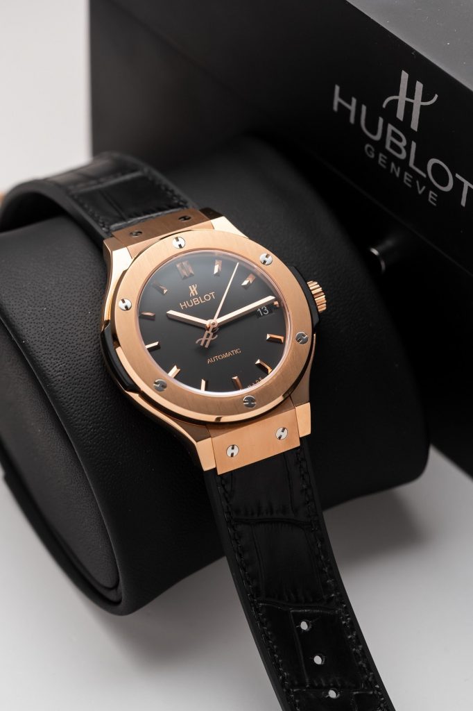 Hublot Classic Fusion King Gold Black Replica Watches JJF Factory (3)