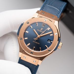 Hublot Classic Fusion King Gold Blue Replica Watches JJF Factory (1)