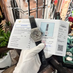 Hublot Classic Fusion Replica Watches Custom Mossanite Diamonds Skull 42mm (2)
