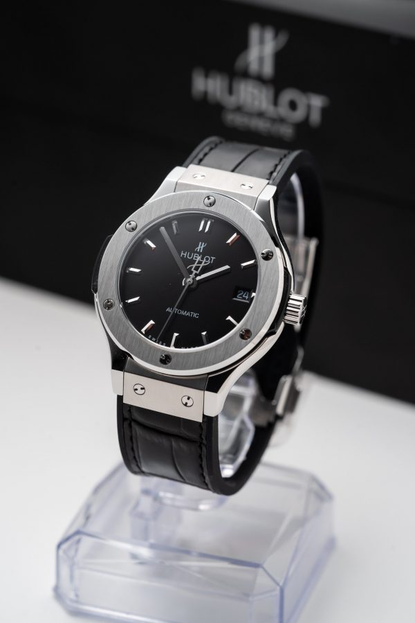 Hublot Classic Fusion Titanium Black Replica Watches JJF Factory (1)