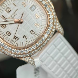 Patek Philippe Aquanaut 5069R Custom Moissanite Diamonds Replica Watches (4)