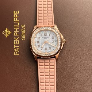 Patek Philippe Aquanaut 5072R Replica Watches MOP Pink Rubber (6)