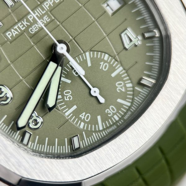 Patek Philippe Aquanaut 5968G Replica Watches Green Dial (1)