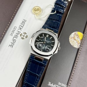 Patek Philippe Nautilus 5712 Replica Watches Blue Leather GR Factory 40mm (3)