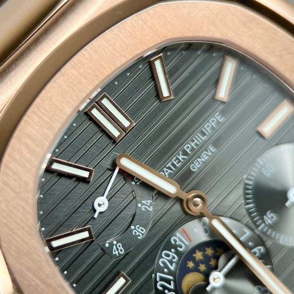 Patek Philippe Nautilus 5712R 18K Gold Wrapped Gray Dial GR Factory (9)
