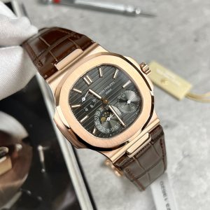 Patek Philippe Nautilus 5712R 18K Gold Wrapped Gray Dial GR Factory (9)
