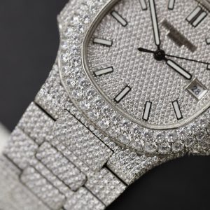 Patek Philippe Nautilus 5719 Full Diamonds Swarovski Best Replica 40mm (8)