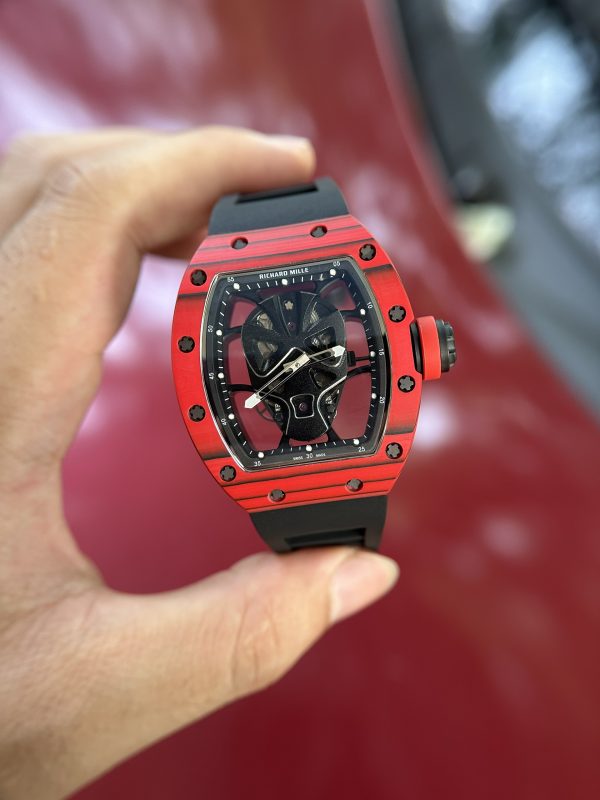 Richard Mille RM052 Skull Red Carbon Fake Watches 42mm (1)
