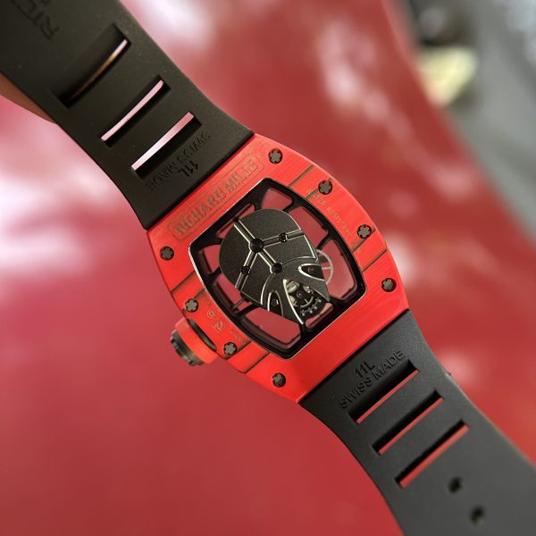 Richard Mille RM052 Skull Red Carbon Fake Watches 42mm (1)