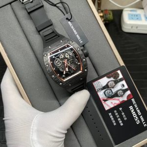 Richard Mille RM055 Skeleton Carbon Fiber Replica Watches Black BBR 45mm (3)