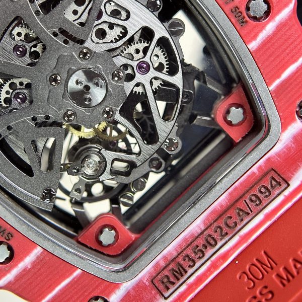 Richard Mille RM35-02 Replica Watches Best Quality Red 44mm (2)