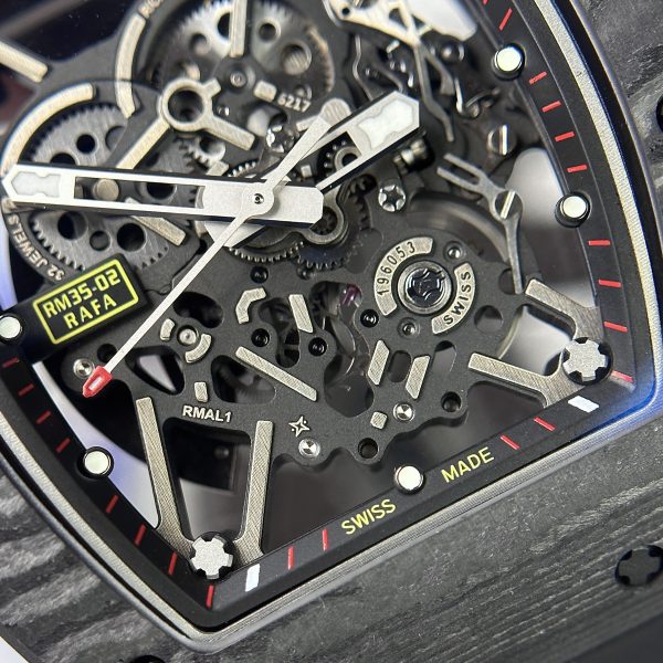 Richard Mille RM35-02 Replica Watches Full Carbon BBR Factory 44mm (4)