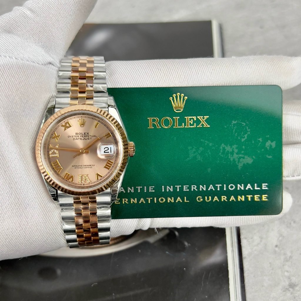 Rolex DateJust 126231 Replica Watches Pink Dial VS Factory 36mm (1)