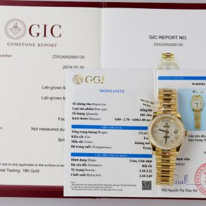 Rolex Day-Date 18K Gold Wrapped Customs Moissanite Diamonds GM V3 (12)