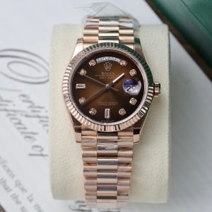 Rolex Day-Date 18K Rose Gold Wrapped Chocolate Dial GM V3 (4)