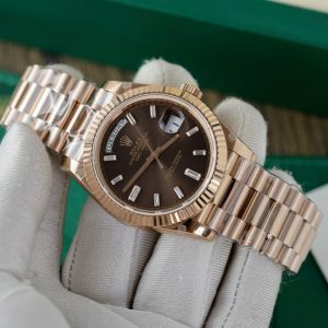 Rolex Day-Date 228235 Chocolate Dial Set-Diamonds 179Grams GM Factory (2)