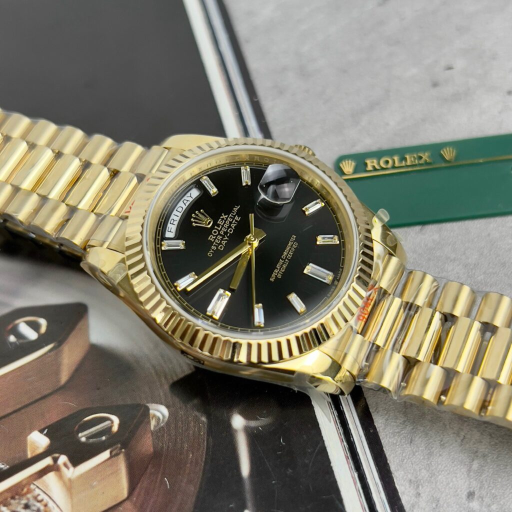 Rolex Day-Date 228238 Replica Watches Black Dial GM Factory (1)