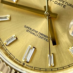 Rolex Day-Date 228238 Replica Watches Yellow Champagne GM Factory (2)