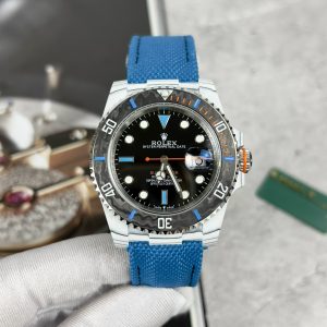 Rolex Submariner DIW Replica Watches Carbon Blue Strap 40mm (1)