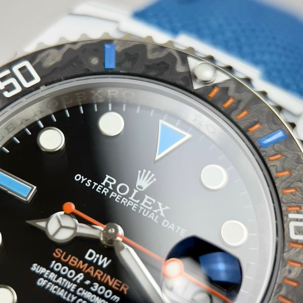 Rolex Submariner DIW Replica Watches Carbon Blue Strap 40mm (1)