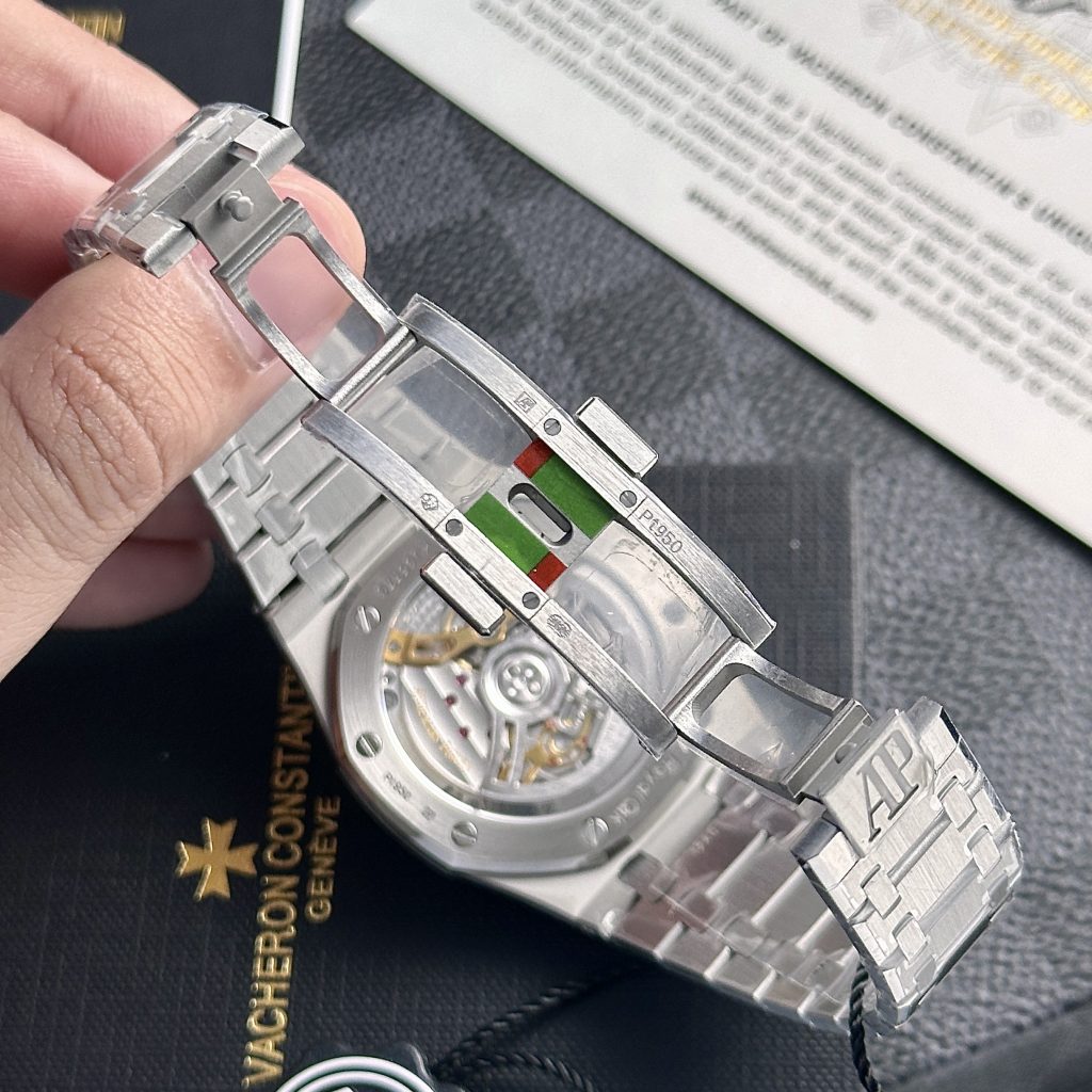 Audemars Piguet Royal Oak 15202 Jumbo Extra-Thin Replica Watches Green Dial 39mm (5)