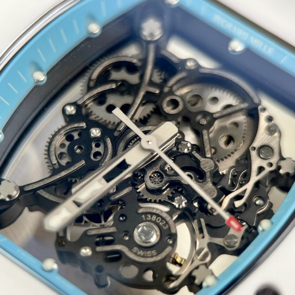 Richard Mille RM055 Bubba Watson Asia Ceramic White Replica Watches 45mm (1)