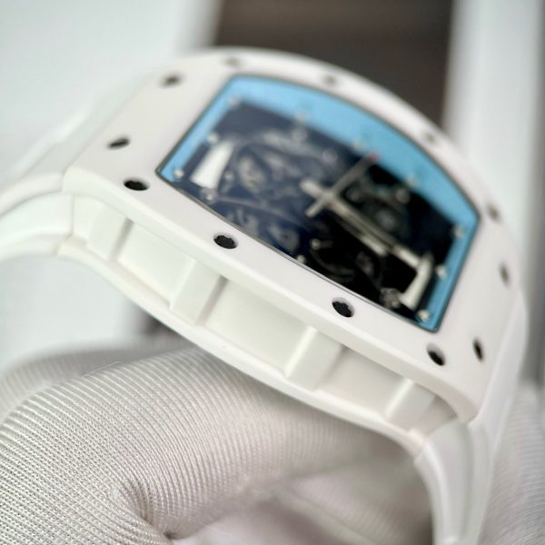 Richard Mille RM055 Bubba Watson Asia Ceramic White Replica Watches 45mm (2)