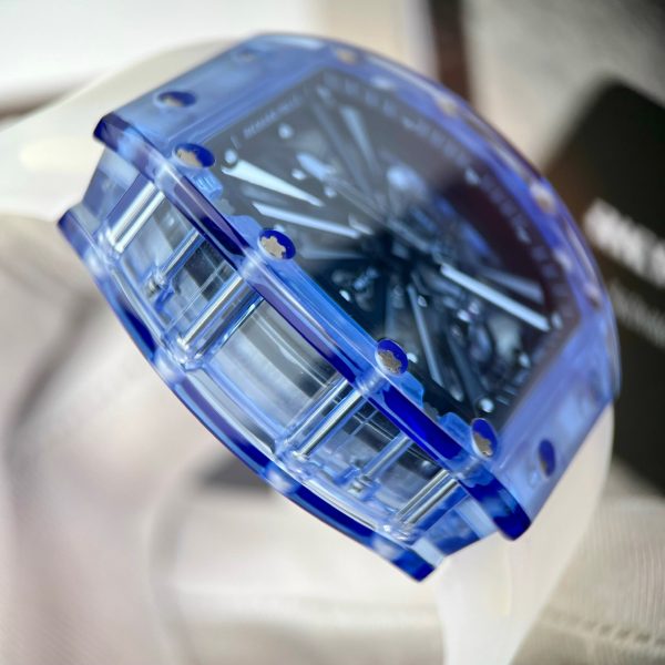 Richard Mille RM12-01 Sapphire Blue Tourbillon Replica Watches Best Quality (1)
