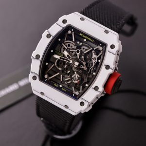 Richard Mille RM35-01 Rafael Nadal White Carbon Replica Watches BBR (1)