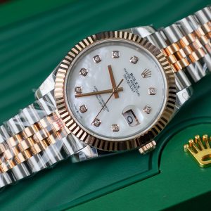 Rolex DateJust 126331 Mother Of Peal Dial Moissanite Gold Wrapped 41mm (3)