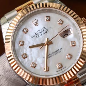 Rolex DateJust 126331 Mother Of Peal Dial Moissanite Gold Wrapped 41mm (3)