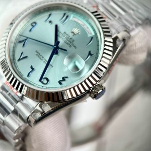 Rolex Day-Date Replica Watches Best Quality Ice Blue Abaric Dial 40mm (1)