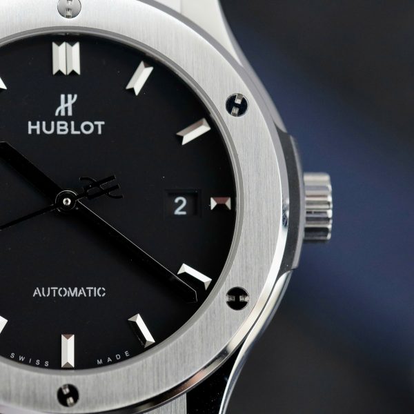 Hublot Classic Fusion Titanium Replica Watches Black Dial JJF 2024 (4)