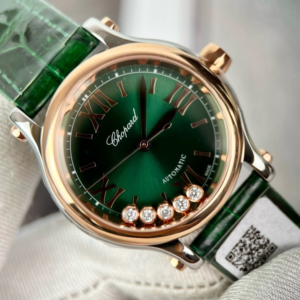 Chopard Replica Watches Best Quality Green Color 36mm (1)